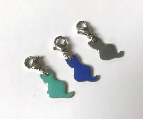 Kit Pingente Gato para Colar, Pulseira, Tornozeleira e Mais