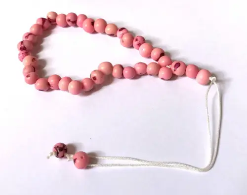 Masbaha ou Misbaha 33 Contas de Açaí Rosa