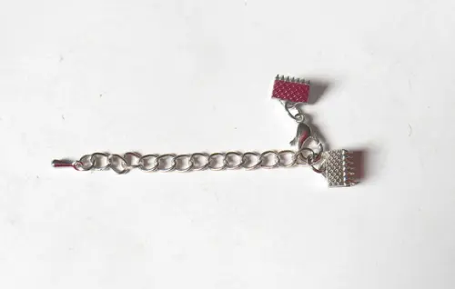 Kit Fecho para Colar ou Pulseira Garra Jacaré Prateado