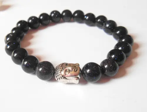 Pulseira Japamala com Pedra Estrela 21 Contas e Buda