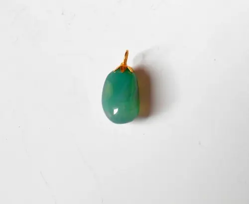 Pingente com ágata verde