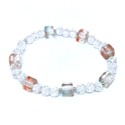 Conjunto Exclusivo de Pulseira e Brincos com Cristais Dadinho e F