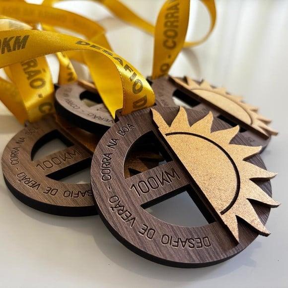 Medalha Personalizada - Kit com 10 Unidades