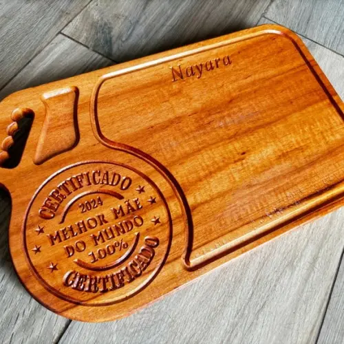 Tabua Churrasco Certificado Melhor Mãe