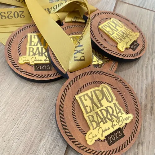 Medalha Personalizada - Kit com 10 Unidades
