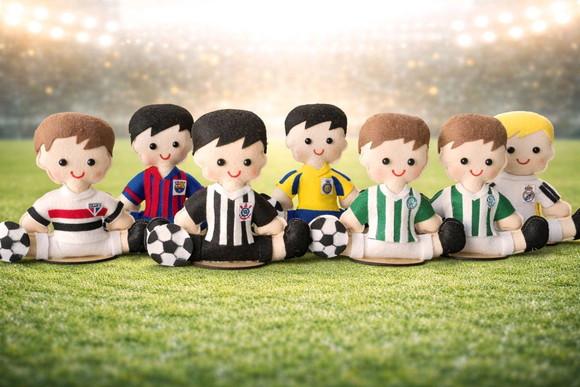 Centro de Mesa Futebol em feltro