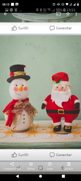 Papai Noel e Boneco de Neve Natal