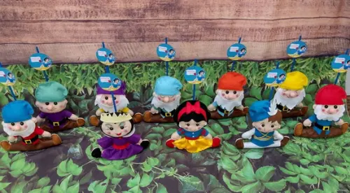 Centro de Mesa Branca de Neve