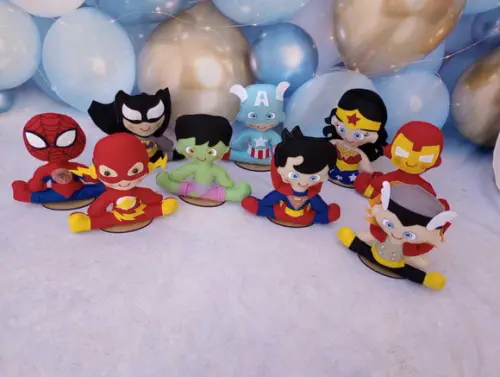 Centro de Mesa Super Heróis e Vingadores