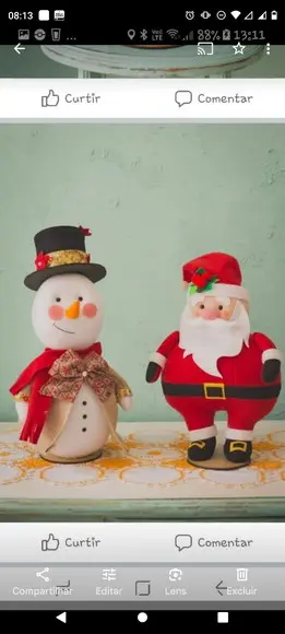 Papai Noel e Boneco de Neve Natal