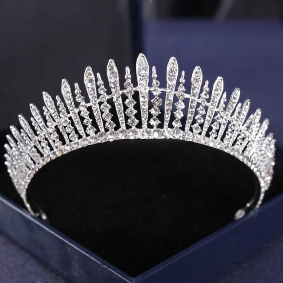 Coroa Tiara Strass Noiva Debutante Casamento Miss 050