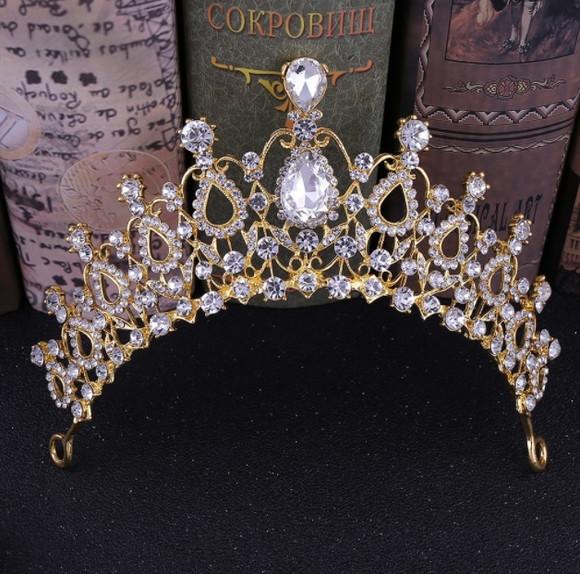 Coroa Tiara Noiva Daminha Dama Debutantes Casamento Dourada