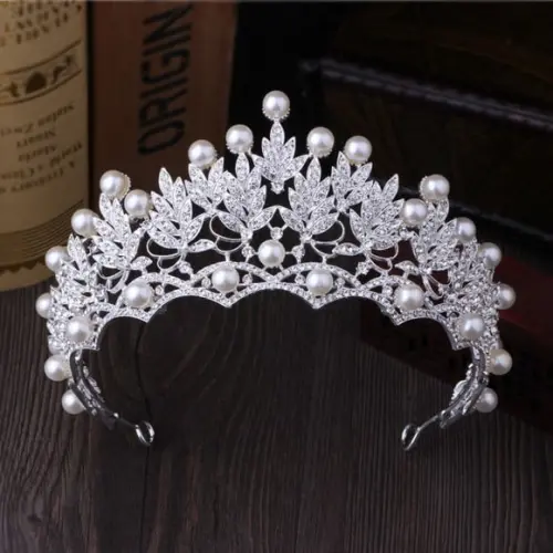 Coroa Tiara Pérola Noiva Formatura Debutante Daminha 025