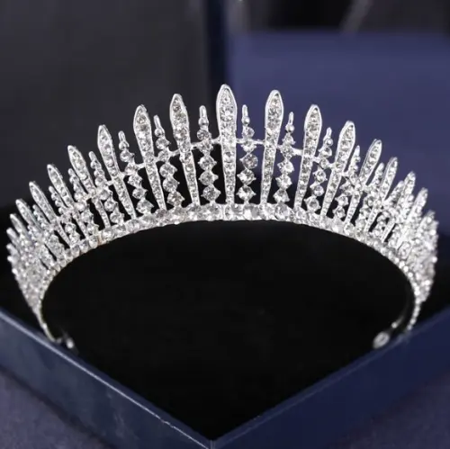 Coroa Tiara Strass Noiva Debutante Casamento Miss 050