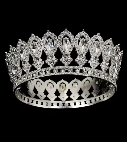 Coroa Pequena Fechada Rainha Miss Daminha Tiara Coroação