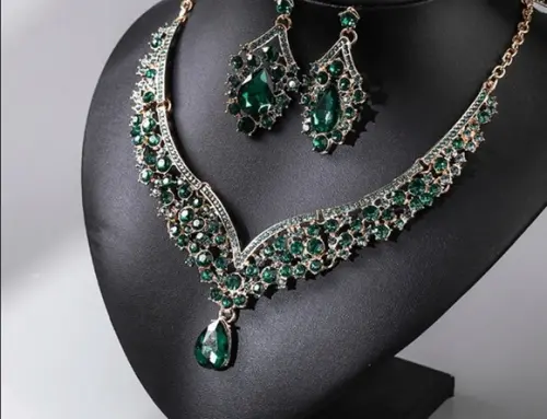 Conjunto Colar e Brincos Verde Dama Miss 15 Anos Festa