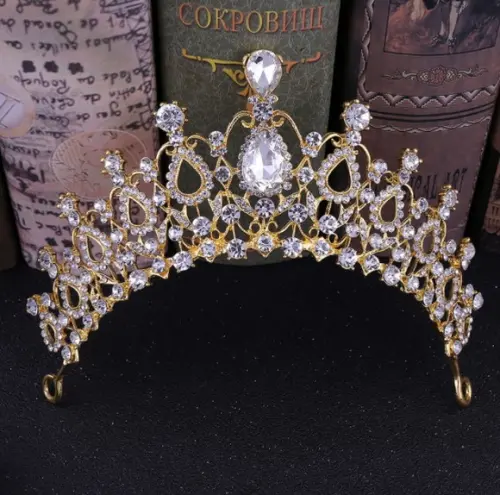 Coroa Tiara Noiva Daminha Dama Debutantes Casamento Dourada
