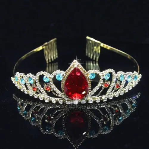 Tiara Princesa Miss Aniversario Fantasia Elena de Avalor