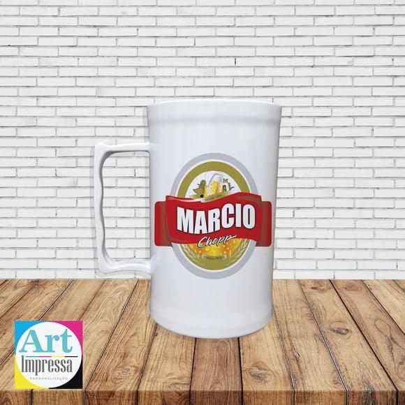 Caneca de Chopp Acrílica Personalizada 500ml Lembrancinha Festa 
