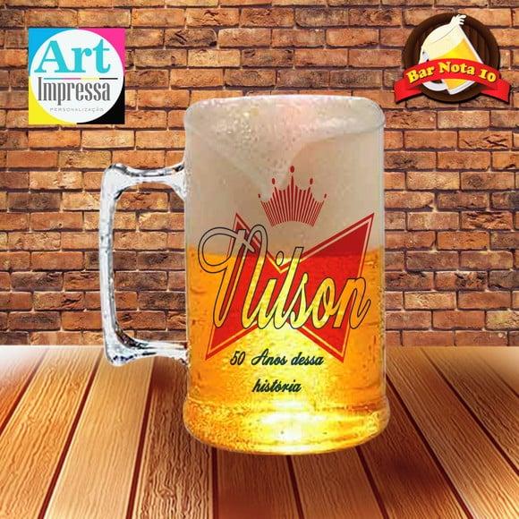 Caneca de Chopp Acrílica Personalizada 500ml Lembrancinha Festa