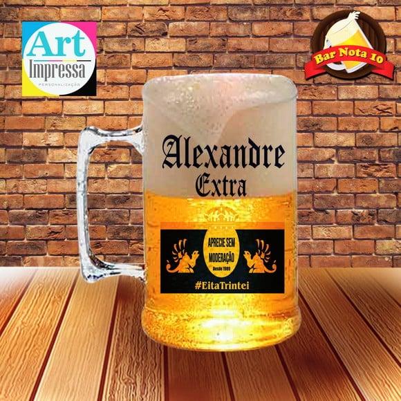Caneca de Chopp Acrílica Personalizada 500ml Lembrancinha Festa