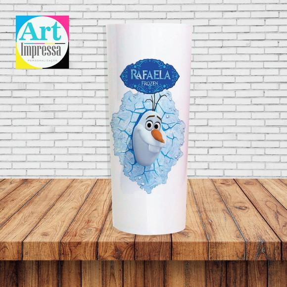 Copo Long Drink Perolado Personalizado Frozen Olaf 320ml Lembranc