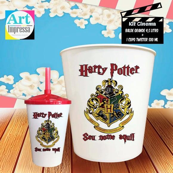 Kit Cinema Individual Harry Potter Balde 4,5L + Copo Twister Pres