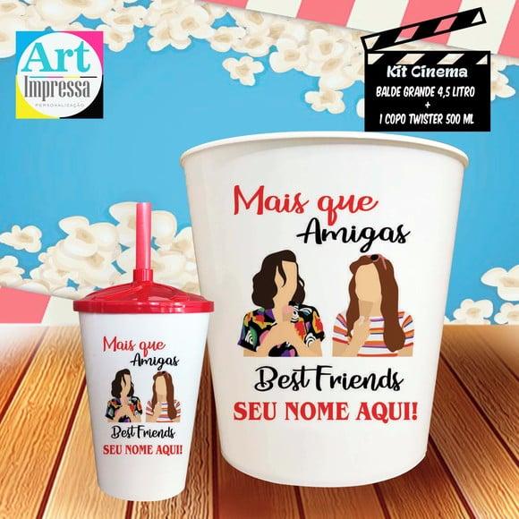 Kit Cinema Individual Stranger Things Balde 4,5L + Copo Twister P