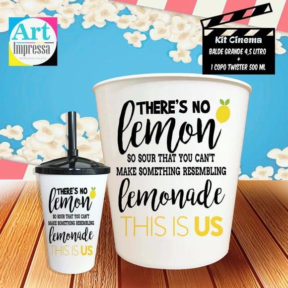 Kit Cinema Individual This Is Us Balde 4,5L + Copo Twister Presen