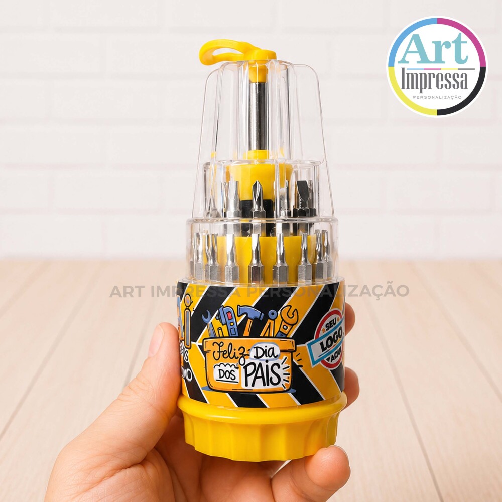 Mini Kit Ferramenta com 31 Personalizado para Brinde