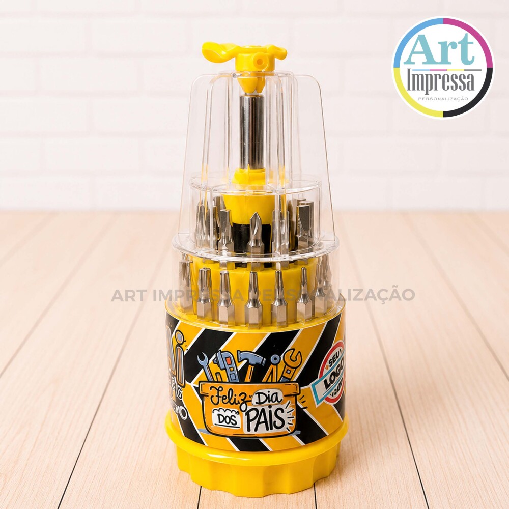 Mini Kit Ferramenta com 31 Personalizado para Brinde