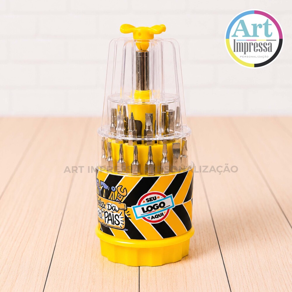 Mini Kit Ferramenta com 31 Personalizado para Brinde