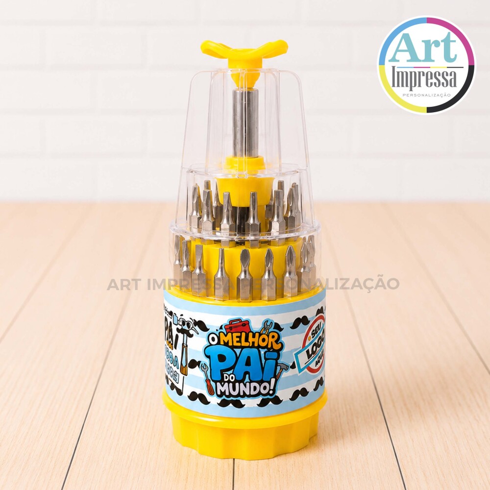 Mini Kit Ferramenta com 31 Personalizado para Brinde