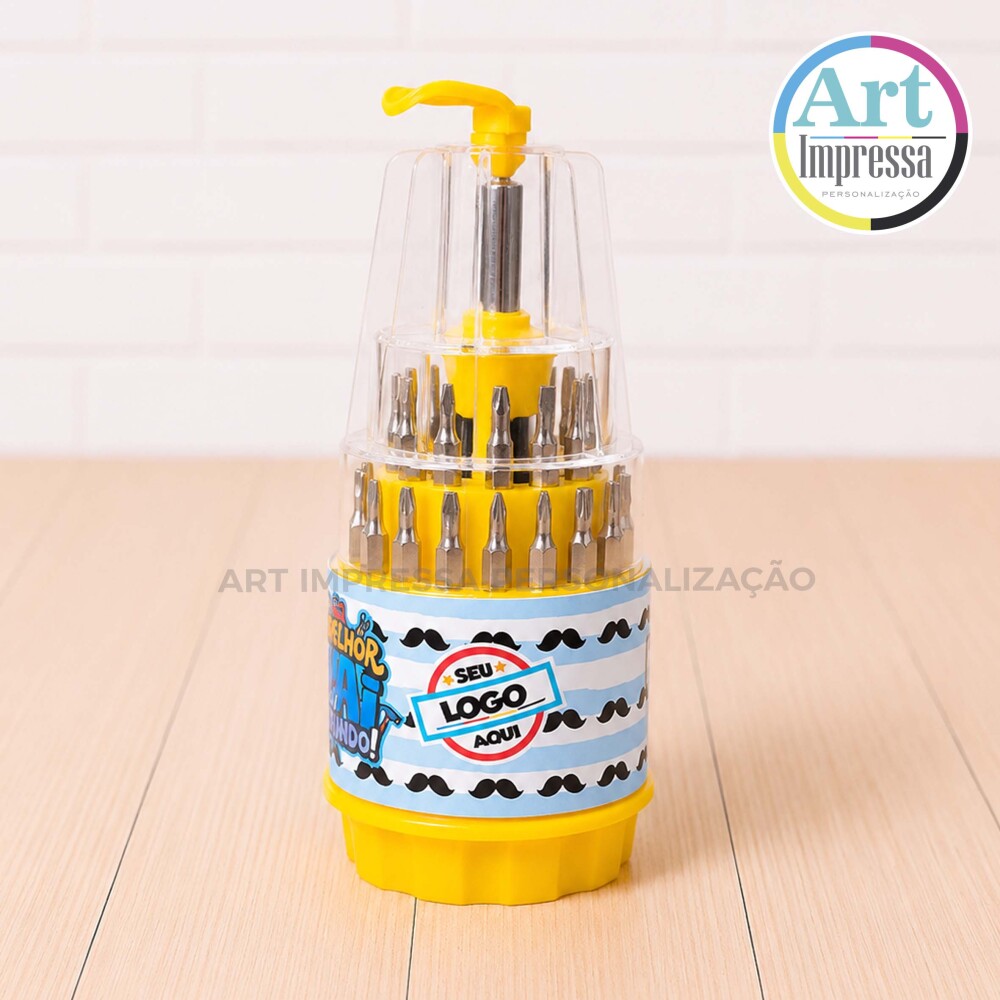 Mini Kit Ferramenta com 31 Personalizado para Brinde