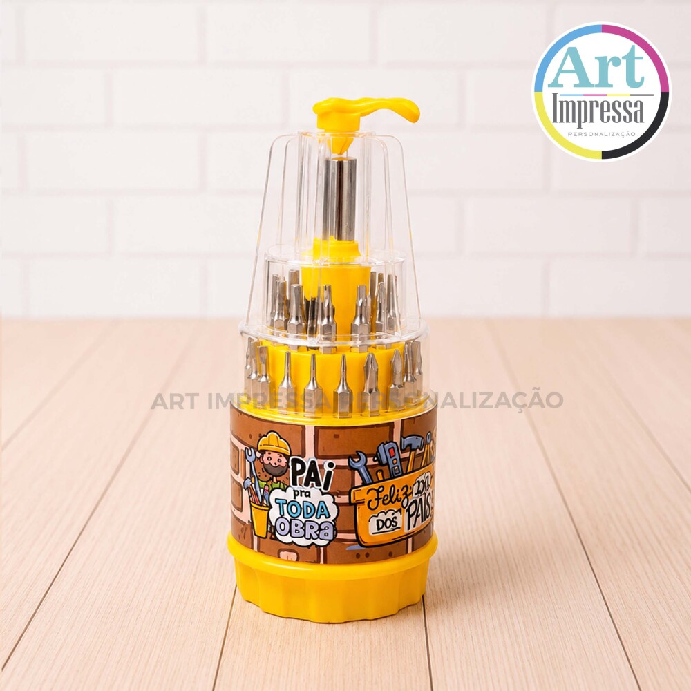Mini Kit Ferramenta com 31 Personalizado para Brinde