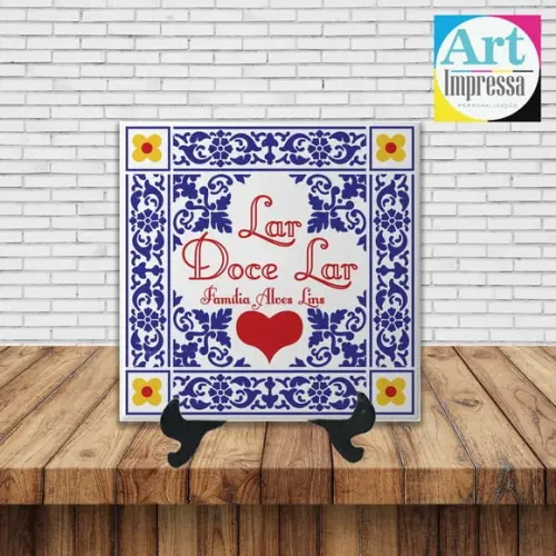 Azulejo Lar Doce Lar Personalizado