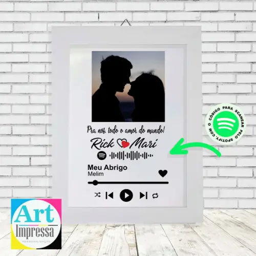 Quadro Interativo Personalizado com Foto
