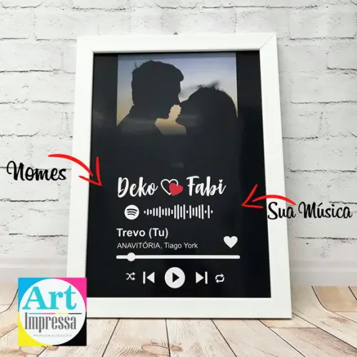 Quadro Interativo Personalizado com Foto