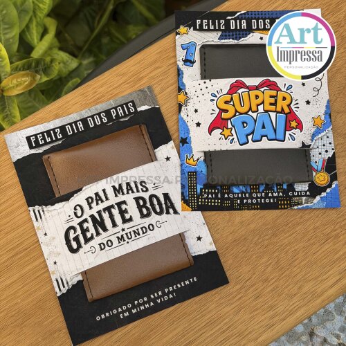 Porta Cartão Personalizado Brinde Dia dos Pais