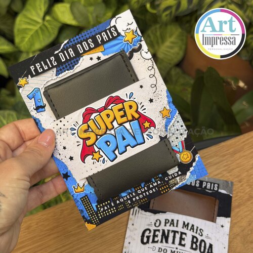 Porta Cartão Personalizado Brinde Dia dos Pais