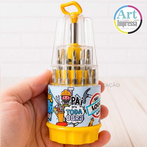 Mini Kit Ferramenta com 31 Personalizado para Brinde