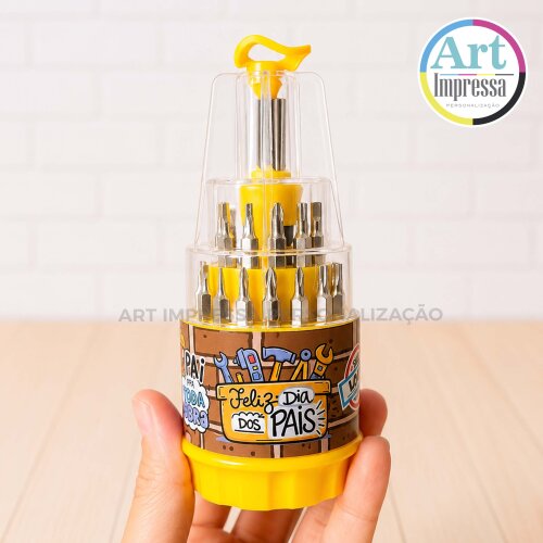 Mini Kit Ferramenta com 31 Personalizado para Brinde