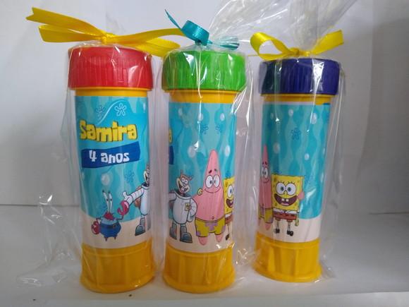 Bolinha de Sabão Personalizada Bob Esponja