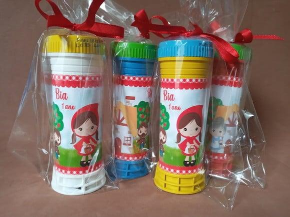 Bolinha de Sabão Personalizada Chapeuzinho Vermelho
