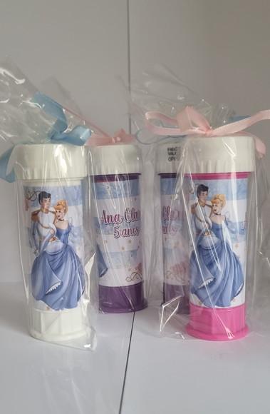 Bolinha de Sabão Personalizada Cinderela