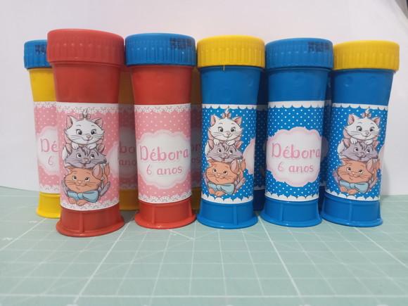 Bolinha de Sabão Personalizada Gatinha Marie