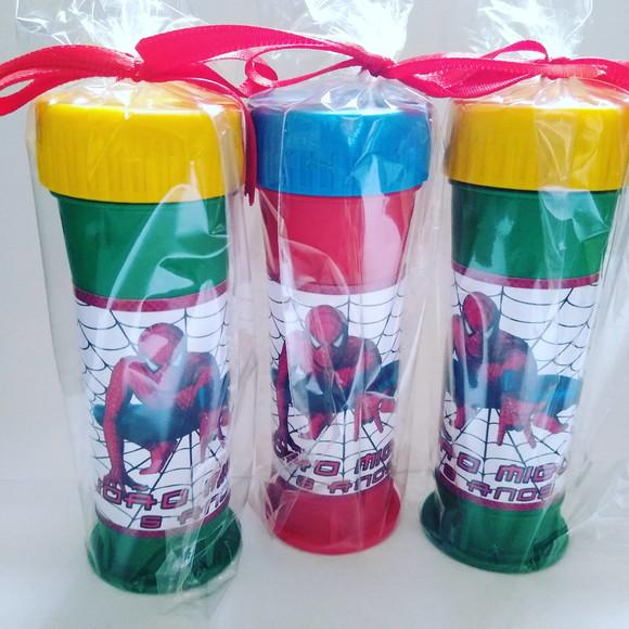 Bolinha de Sabão Personalizada Homem Aranha