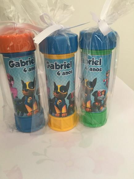 Bolinha de Sabão Personalizada Super Patrulha Canina