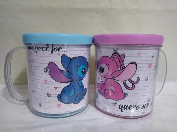 Caneca Acrilica Rosqueavel Personalizada Stitch