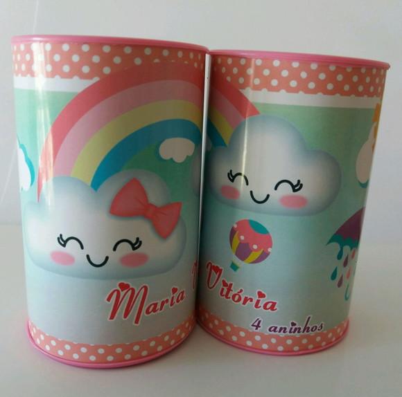 Cofrinho Personalizado Chuva de Amor